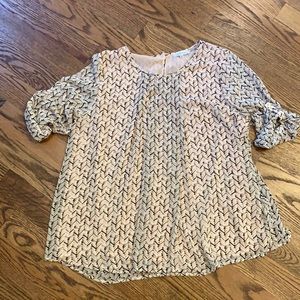 EUC Calvin Klein Pleat Front Blouse; XL